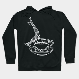 Lady Legs Teacup Tattoo Design Hoodie